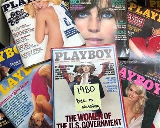 11 issues of Playboy Magazine from 1980- $11