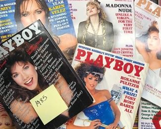 12 issues of Playboy Magazine from 1985- $12