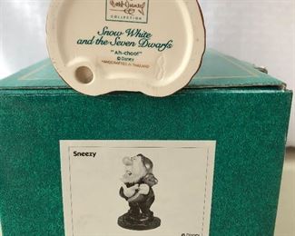 (D7) $20 “Ah- Choo” Sneezy from Snow White and Seven Dwarfs- - w Box, NO COA