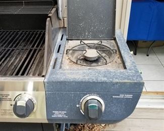 Brinkman Grill ($75).  Shows normal wear, needs to be cleaned. Otherwise looks great!  Comes with TWO propane tanks. (one under the grill)