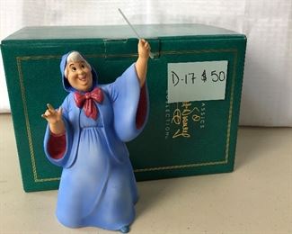 (D17) $50 Cinderella Fairy Godmother “Bibbidi, Bobbidi, Boo” w Box, NO COA