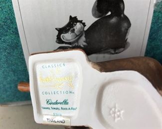 (D18) $30 Cinderella Lucifer Cat “Meany, Sneaky, Roos-a-fee” w/ Box, NO COA