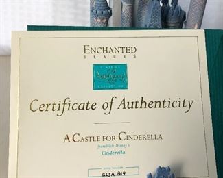 (D16) $200 Enchanted Places “A Castle For Cinderella” Deed #CIJA319 w Box and COA