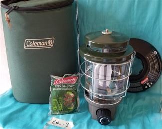 Col-3 ($25) Coleman propane lantern Northstar 2500 with carrying case.  Pre-owned.  