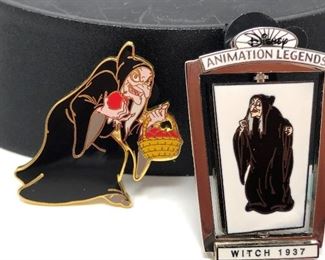 (P19) $35 Lot of 4 Snow White Evil Queen Disney Pins 