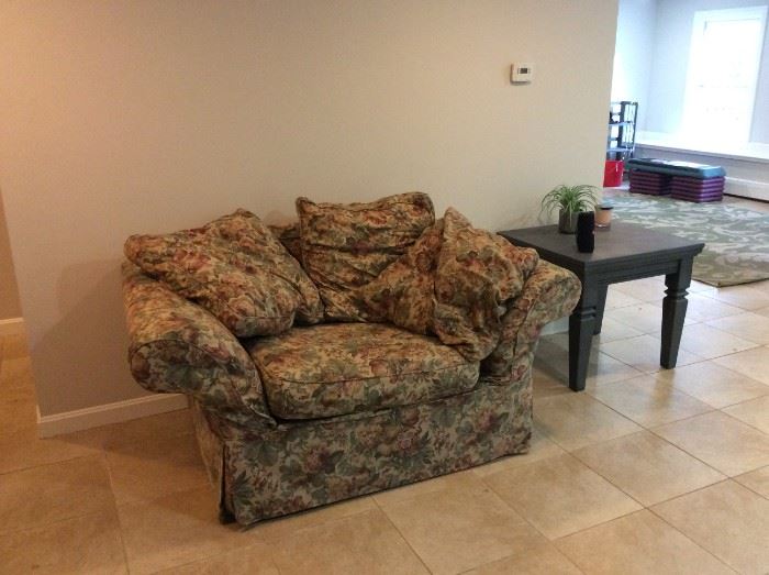 Loveseat with Matching Ottoman $50.00                 Contact Mary: 401-996-0612  or  macrowshaw@cox.net Anne: 401-935-2490 