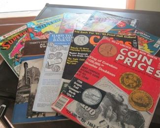 Comics, coin magazines
