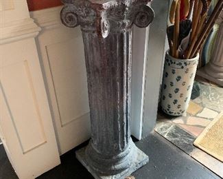 One of a pair of cast columns