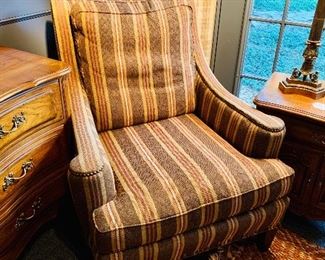 A beautiful and very comfortable upholstered Sherrill chair