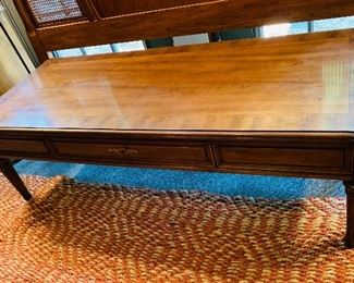 A Henredon coffee table in perfect condition!