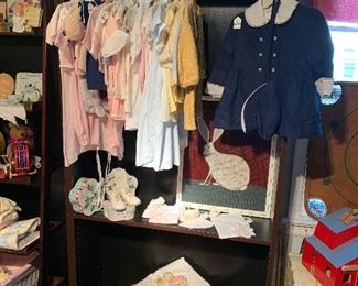 Vintage children’s clothing, fabrics and others