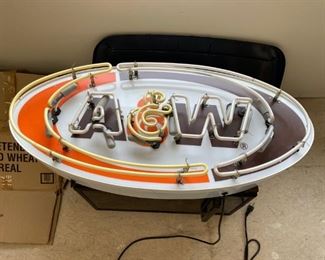 A&W neon sign works $500