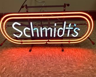 Schmidts neon sign $350