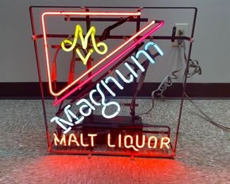 Magnum neon sign $225