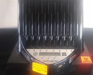 Black Polymedco Sedimat 15+ Thermal Printer System Automated Sedrate ESR Reader