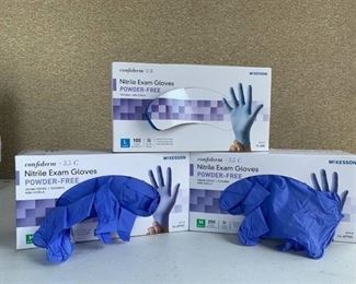 Lot of Open Confiderm Boxes off Nitrile Exam Gloves