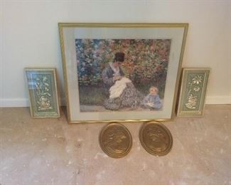 Beautiful Mother and Child Framed Art Lot