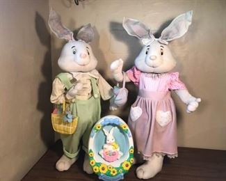 Empire Easter Blow Mold and Bunnies