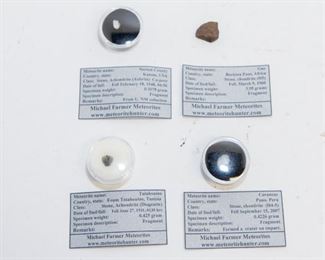 B4 Lot of 4 Fragments Norton County .1078g, Gao 3.95g, Tatahouine .425g, Carancas .4226g $64.95