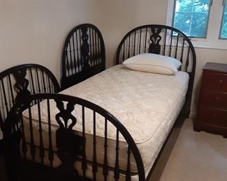 Twin bed set (2 beds) one twin mattress by Brothers Bedding, flippable 