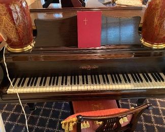 1930'-1940's  Chickering  Baby Grand piano with realy ivory keys! $3200 