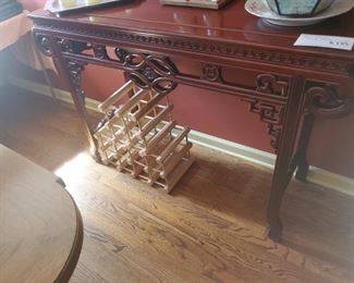 Asian Inspired Console Table- 53" L x  17" D x 34" H