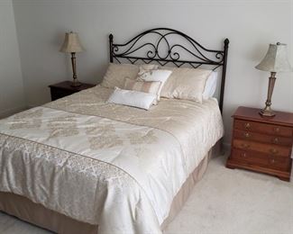 Iron headboard. 54" tall x 59" wide.