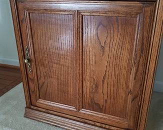 Bottom cabinet of bookcases previously shown.