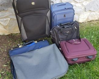 Lot of suitcases.