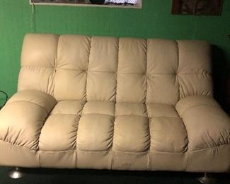 Leather Mid Centiry Sofa, Love Seat & Chair