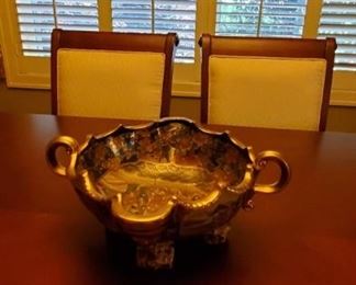 Beautiful  lg Satsuma porcelain bowl