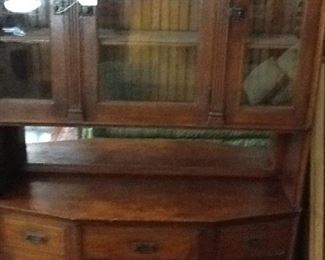 Front view 1900's China Cabinet