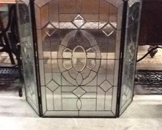 Leaded Glass Firescreen