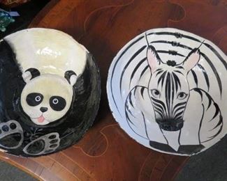 Paper mache bowls.