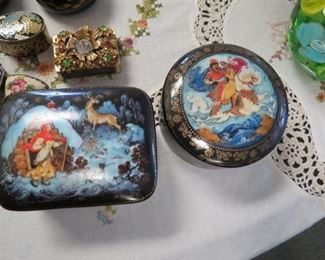 Russian music boxes.