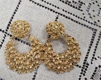 Hugh signed Paris clip on earrings.