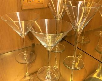 4 Martini glasses - $4