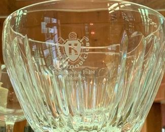 Crystal bowl with dedication - $10 - 5" Tall