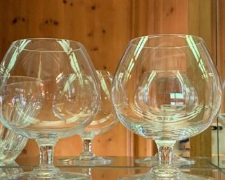 2 Large Val St. Lambert brandy snifters - $5