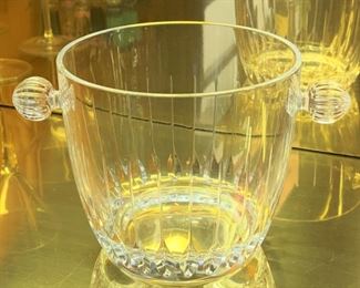 Crystal ice bucket - 10 - 5 1/2" Tall