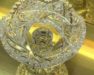 Alternate view - cut glass compote - $10