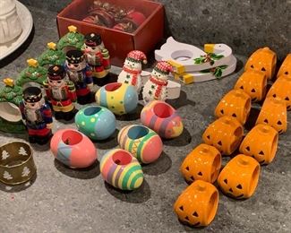 Lot of seasonal napkin rings - $10