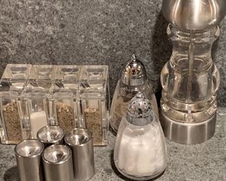 Lot of salt and pepper shakers - $10