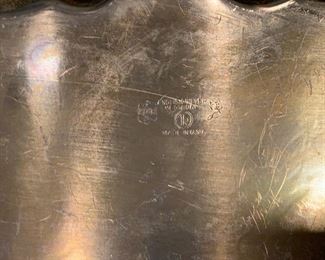 Alternate view - large silverplate tray - $20 - 27” x 11”