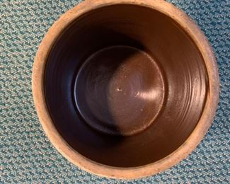 Alternate view - Hand painted small crock - $5 - 6.5"H