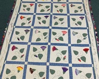 Handmade quilt - $30 - 65” x 90”
