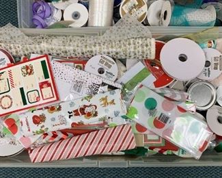 Lot of Ribbon and paper - $10