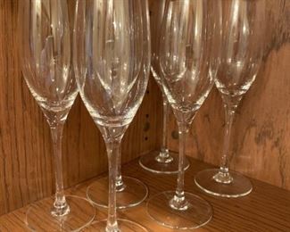 Lot of 6 Champagne Flutes - $6 - 9"