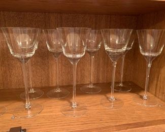 Lot of Long Stemmed Glasses - 9 3/4" - $20