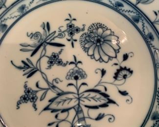 Alternate view - Gold Rimmed Meissen Blue Onion Dinner Plate - $25 - 10"